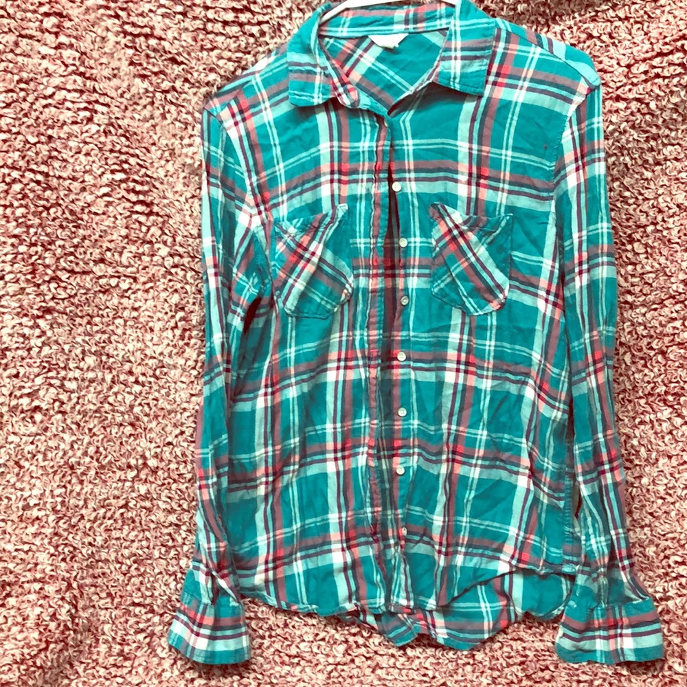 It is a nice plaid shirt to wear around